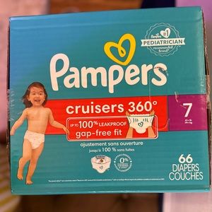 Brand new box of 66 Pampers Cruisers 360-66 count. Amazing deal